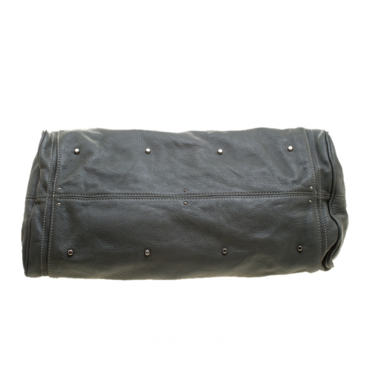 Pre Owned Chloe Mousse Leather Oversized Paddington Satchel 