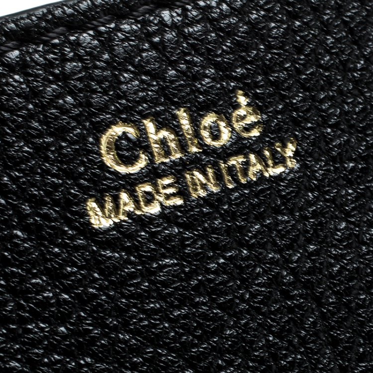 Pre Owned Chloe Black Leather Medium Drew Shoulder Bag