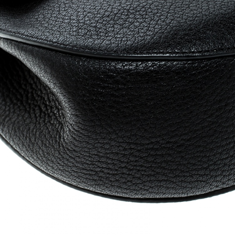 Pre Owned Chloe Black Leather Medium Drew Shoulder Bag
