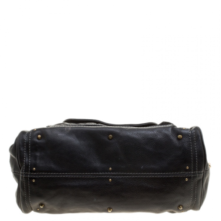 Pre Owned Chloe Black Leather Paddington Capsule Satchel 