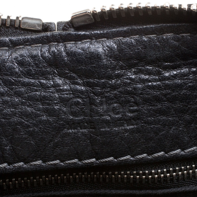 Pre Owned Chloe Black Leather Paddington Capsule Satchel 