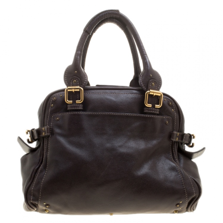 Pre Owned Chloe Brown Leather Paddington Satchel 