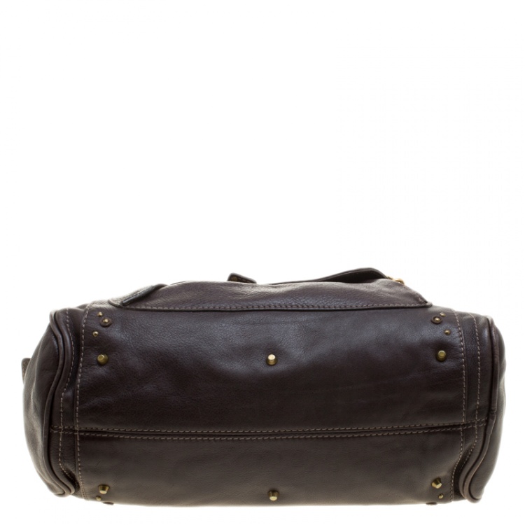 Pre Owned Chloe Brown Leather Paddington Satchel 