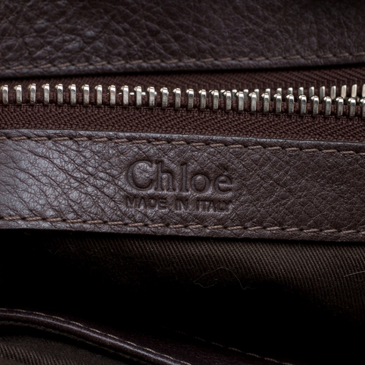 Pre Owned Chloe Brown Leather Paddington Satchel 