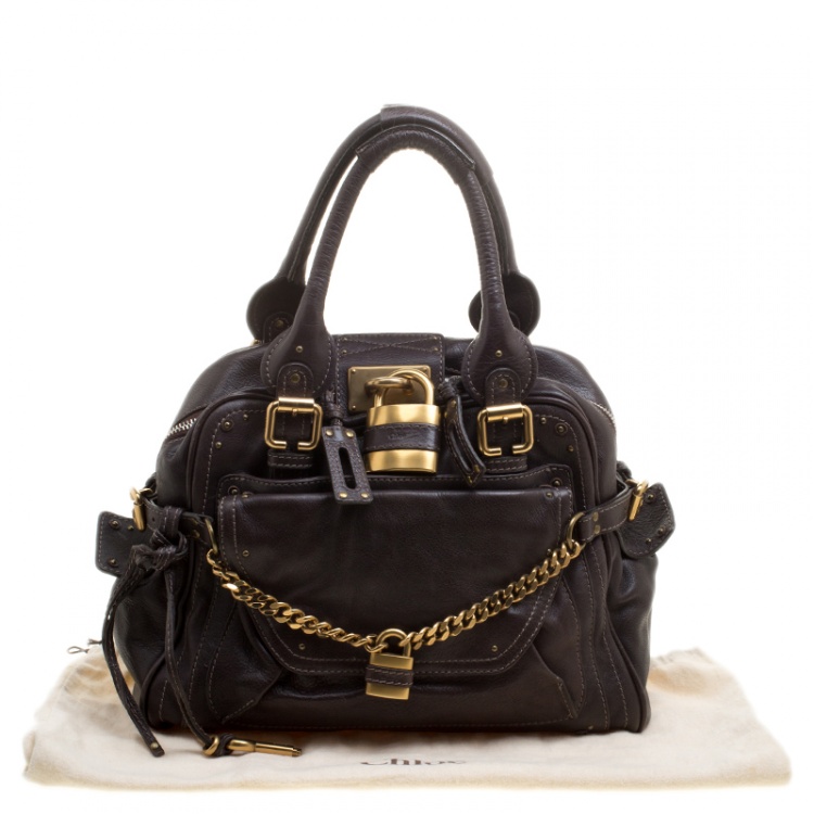 Pre Owned Chloe Brown Leather Paddington Satchel 