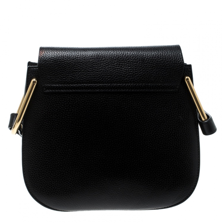 Pre Owned Chloe Black Leather Medium Hudson Shoulder Bag