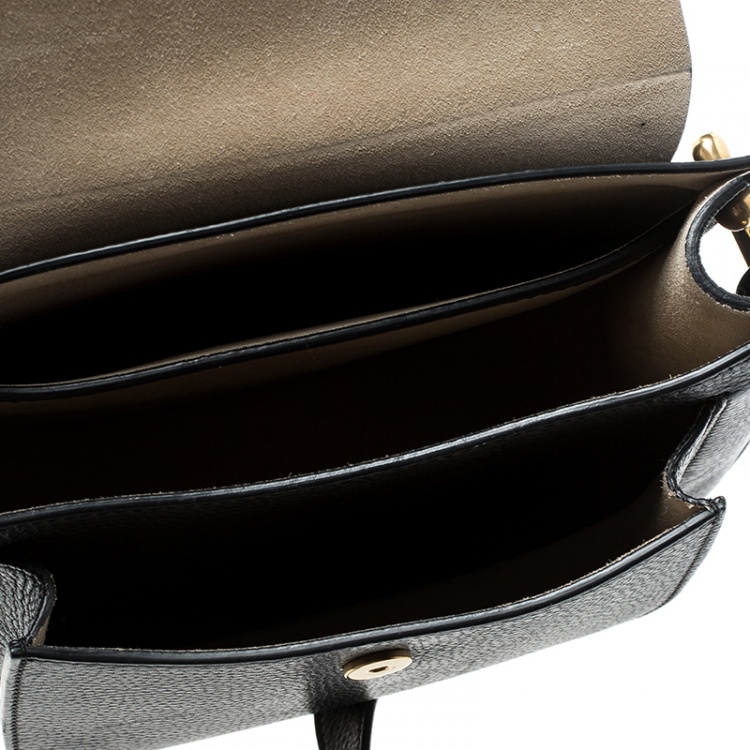 Pre Owned Chloe Black Leather Medium Hudson Shoulder Bag
