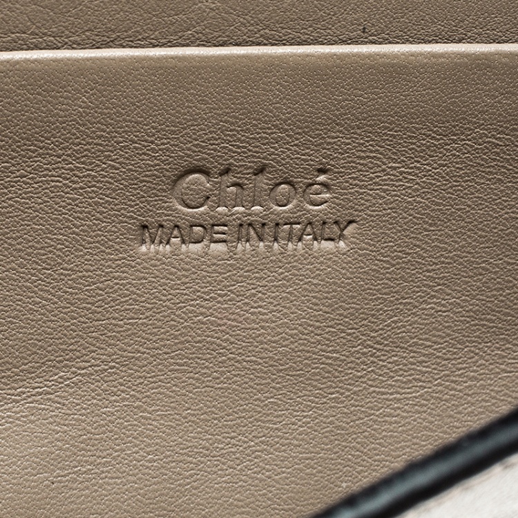 مملوكة مسبقًا Chloe Light Taupe Leather Mini Faye Shoulder Bag
