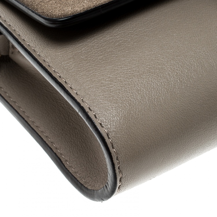 مملوكة مسبقًا Chloe Light Taupe Leather Mini Faye Shoulder Bag