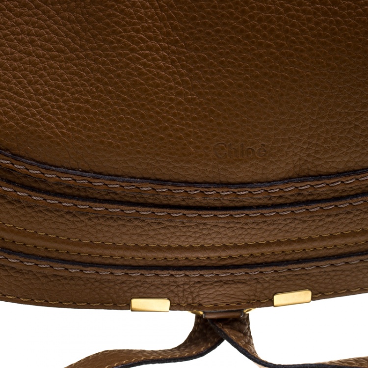 Pre Owned Chloe Brown Leather Large Marcie Hobo