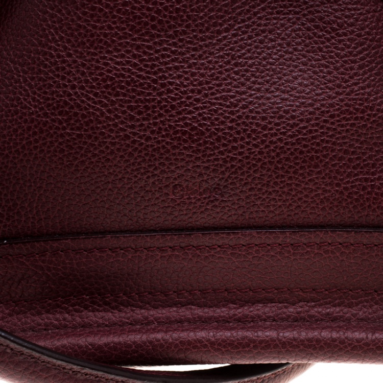مملوكة مسبقًا Chloe Burgundy Leather Small Paraty Shoulder Bag