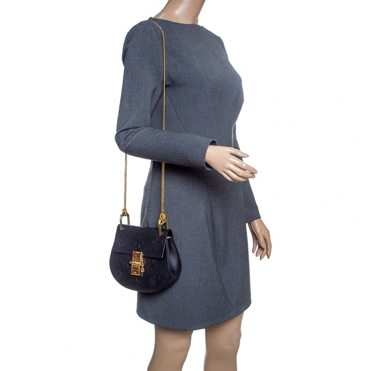 مملوكة مسبقًا Chloe Black Leather Small Drew Shoulder Bag