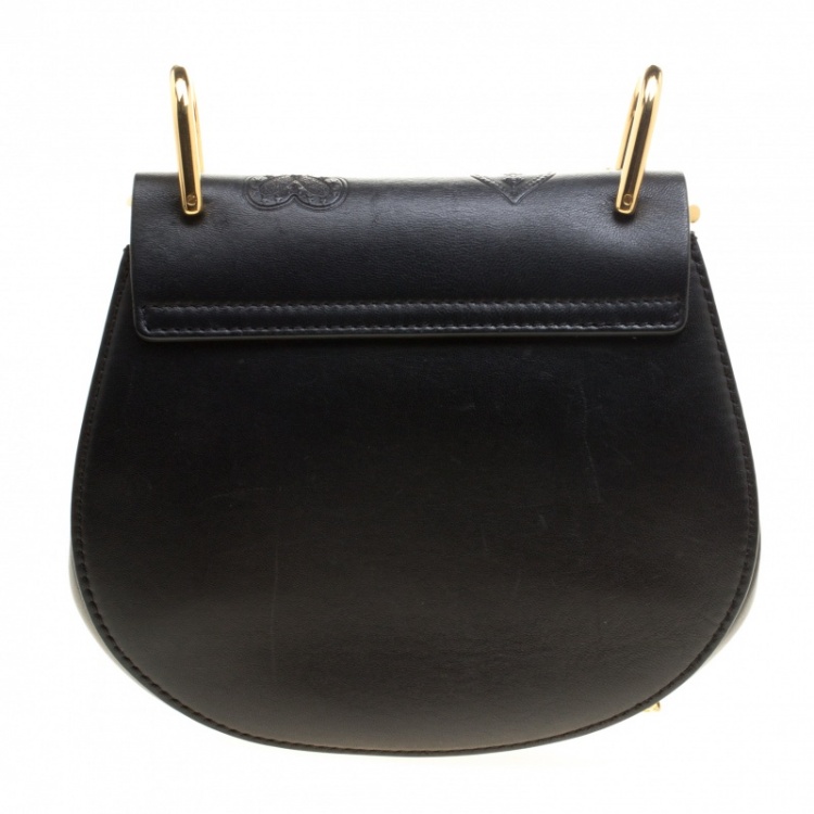 مملوكة مسبقًا Chloe Black Leather Small Drew Shoulder Bag
