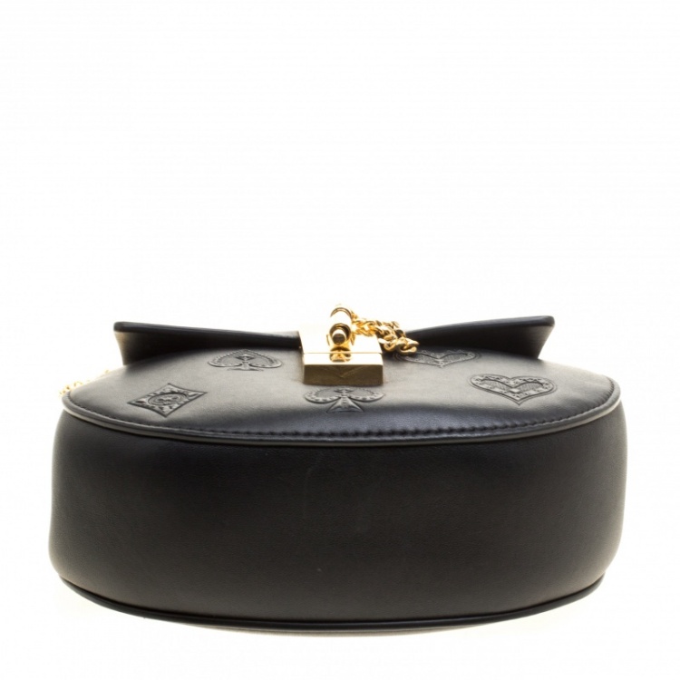 مملوكة مسبقًا Chloe Black Leather Small Drew Shoulder Bag