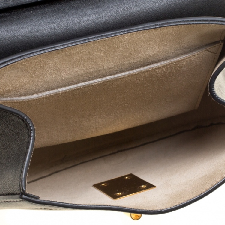 مملوكة مسبقًا Chloe Black Leather Small Drew Shoulder Bag
