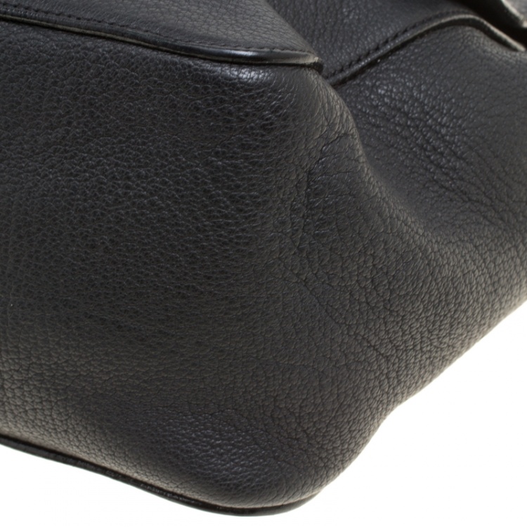Pre Owned Chloe Black Leather Chain Shoulder Bag