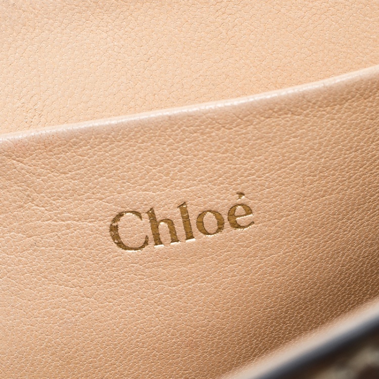Pre Owned Chloe Metallic Gold Leather Sally Shoulder Bag