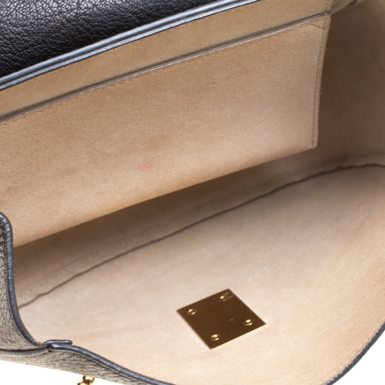 Pre Owned Chloe Black Leather Small Drew Shoulder Bag