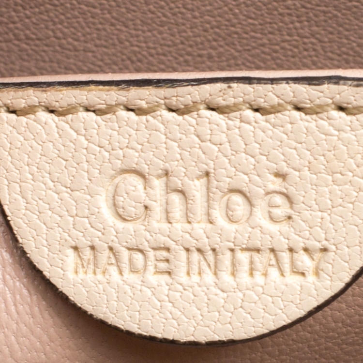 Pre Owned Chloe Tricolor Leather Medium Elsie Shoulder Bag