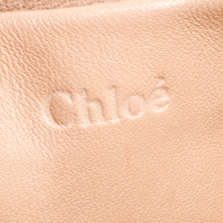 Pre Owned Chloe Purple Leather Medium Elsie Shoulder Bag