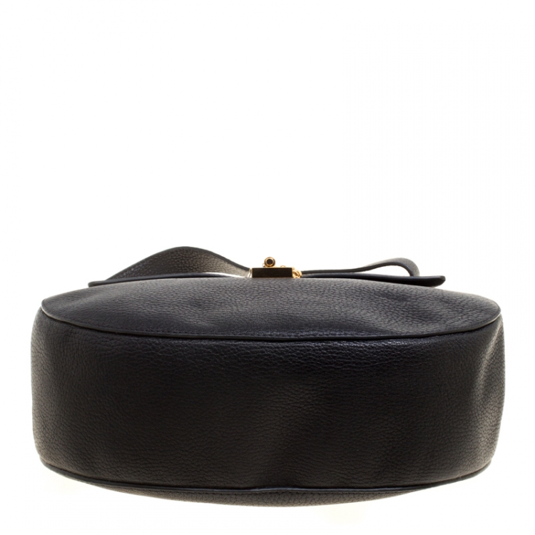 Pre Owned Chloe Black Leather Large Drew Shoulder Bag