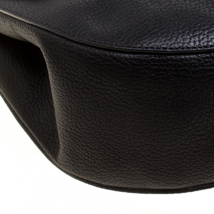 Pre Owned Chloe Black Leather Large Drew Shoulder Bag