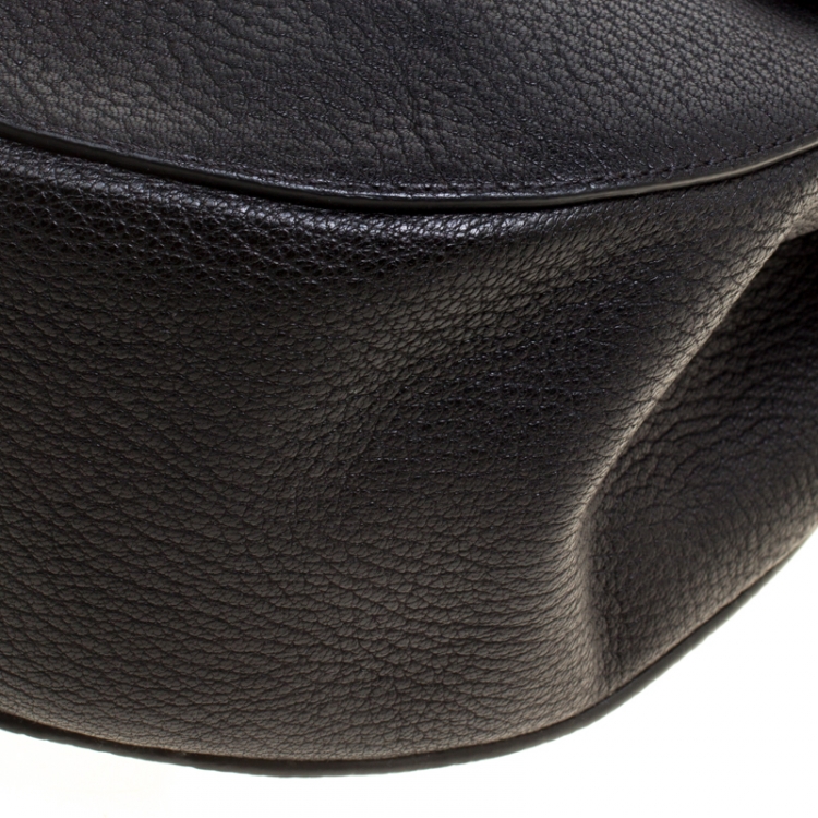 Pre Owned Chloe Black Leather Large Drew Shoulder Bag