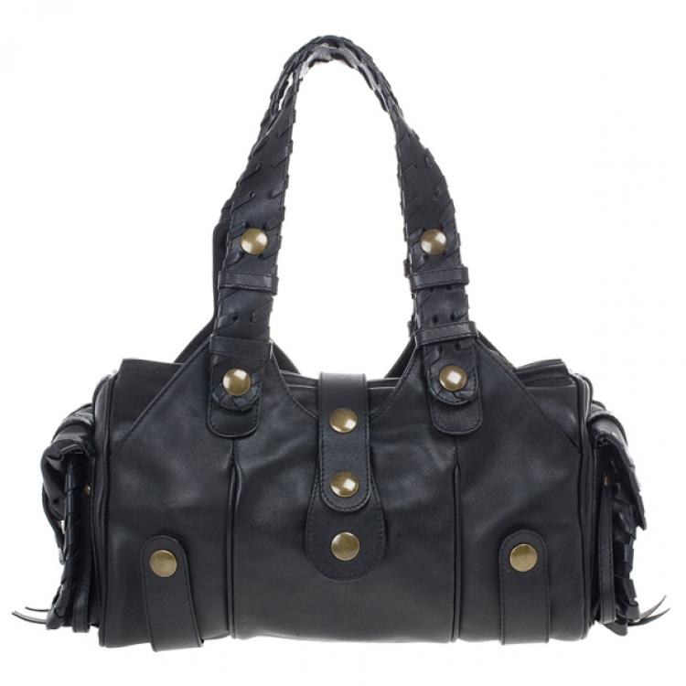 Pre Owned Chloe Black Leather Silverado Bag