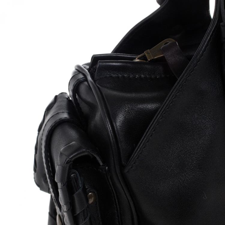 Pre Owned Chloe Black Leather Silverado Bag