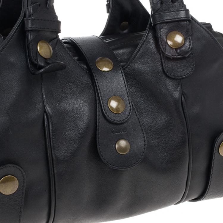 Pre Owned Chloe Black Leather Silverado Bag