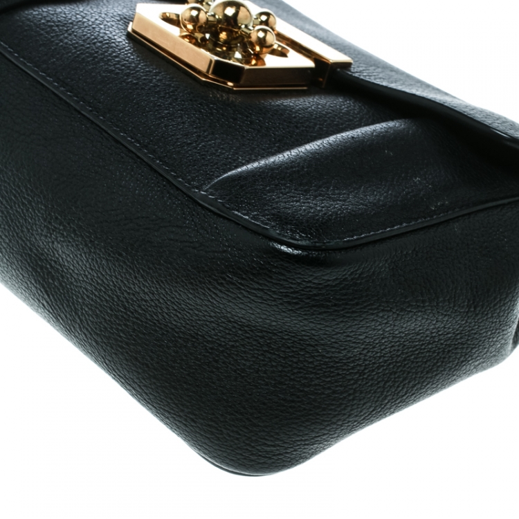 مملوكة مسبقًا Chloe Black Leather Small Elsie Shoulder Bag
