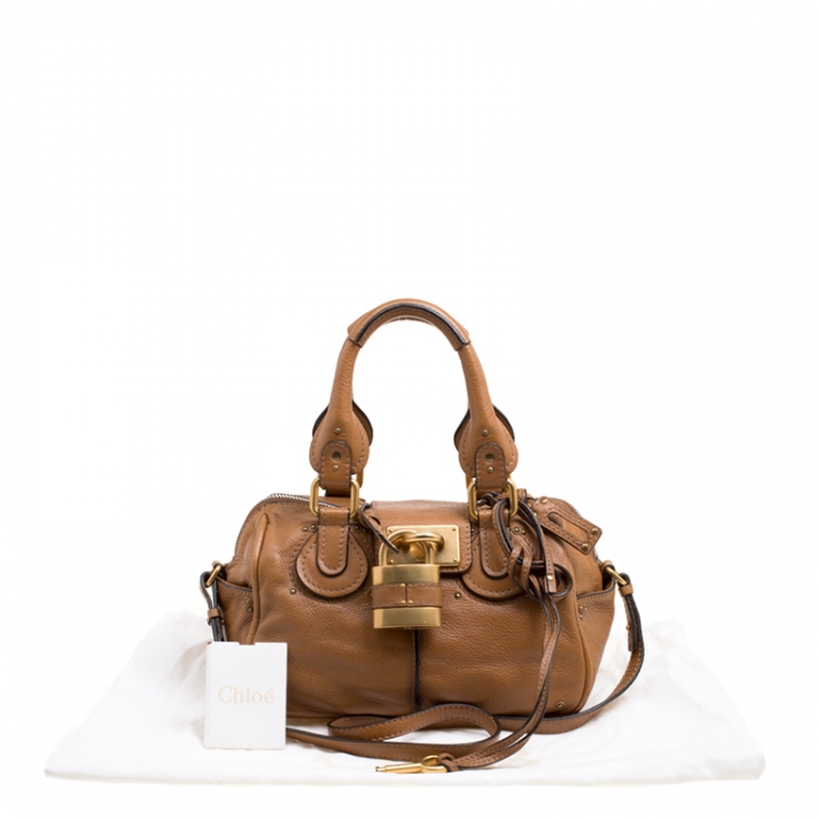 Pre Owned Chloe Brown Leather Paddington Shoulder Bag