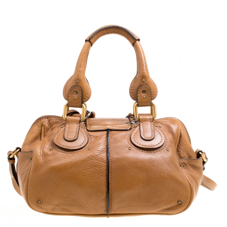 Pre Owned Chloe Brown Leather Paddington Shoulder Bag