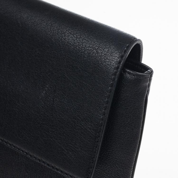 Pre Owned Chloe Black Amelia Leather Clutch