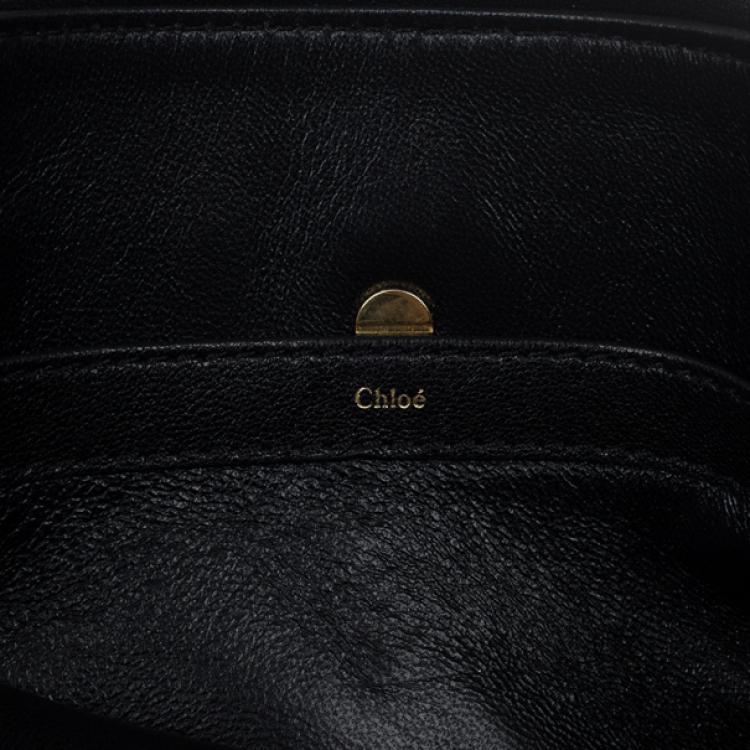 Pre Owned Chloe Black Amelia Leather Clutch