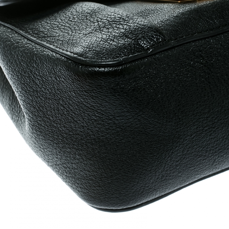 Pre Owned Chloe Black Leather Small Elsie Shoulder Bag