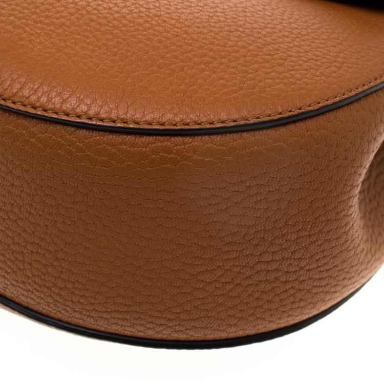 Pre Owned Chloe Caramel Leather Medium Drew Shoulder Bag