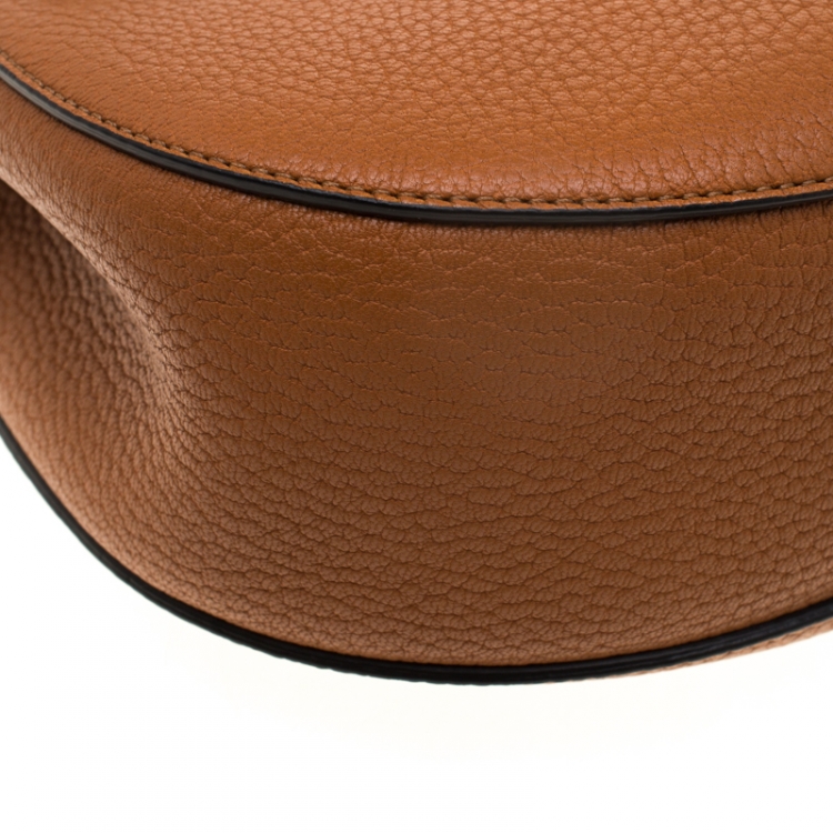 Pre Owned Chloe Caramel Leather Medium Drew Shoulder Bag