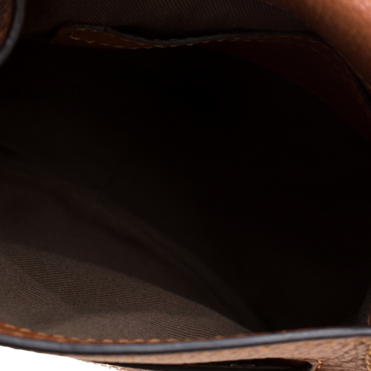 Pre Owned Chloe Brown Leather Mini Marcie Crossbody Bag