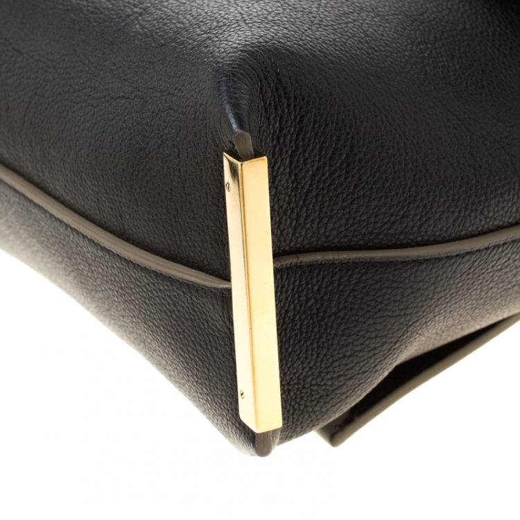 Pre Owned Chloe Tri Color Leather Medium Clare Shoulder Bag
