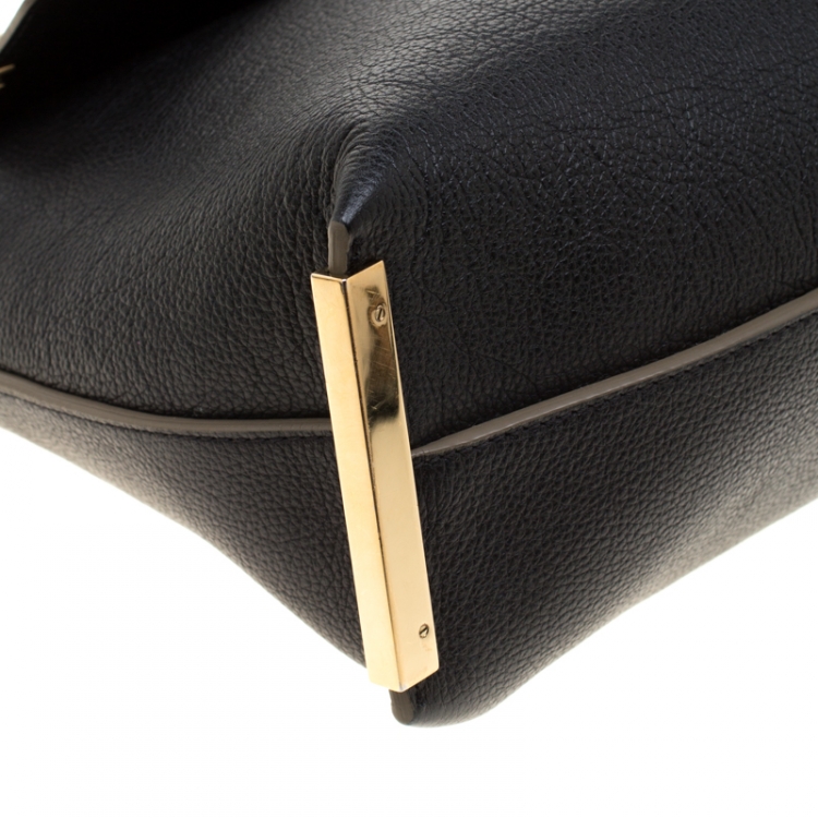 Pre Owned Chloe Tri Color Leather Medium Clare Shoulder Bag