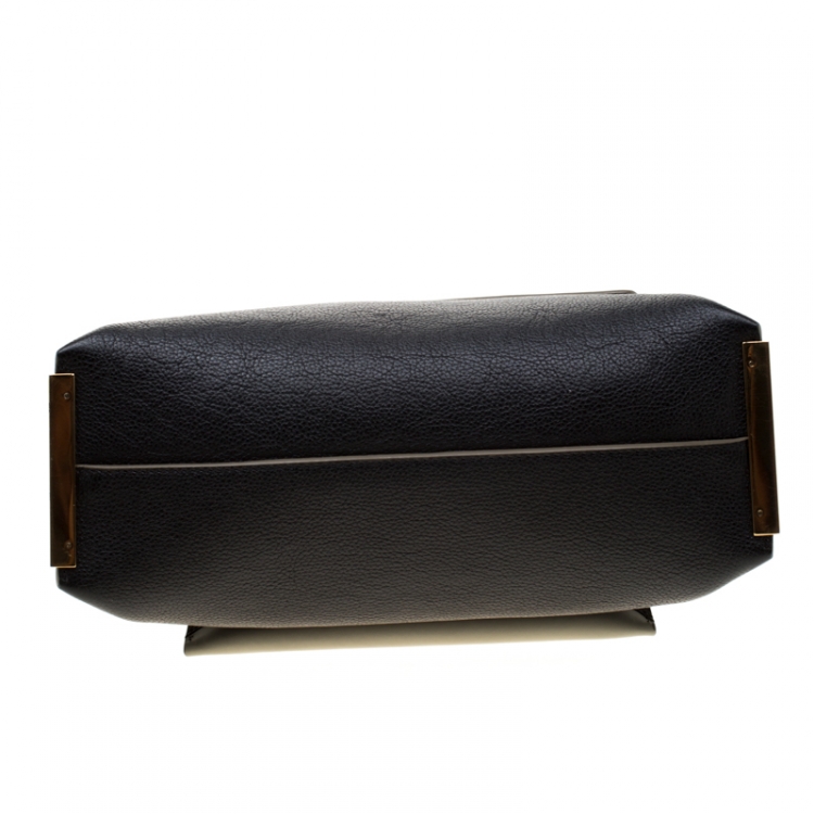 Pre Owned Chloe Tri Color Leather Medium Clare Shoulder Bag