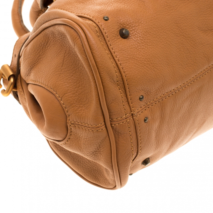 Pre Owned Chloe Brown Leather Medium Paddington Satchel