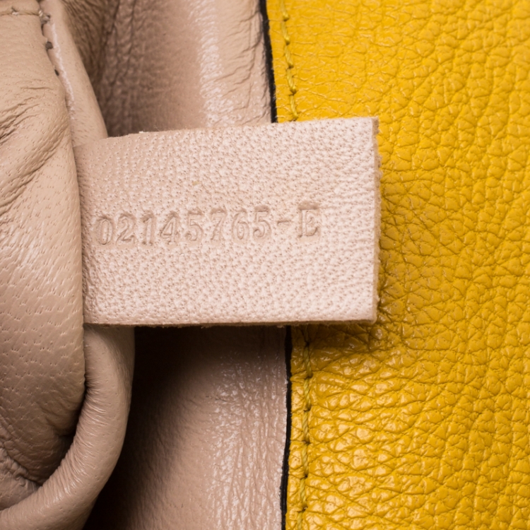 مملوكة مسبقًا Chloe Mustard Leather Small Elsie Shoulder Bag