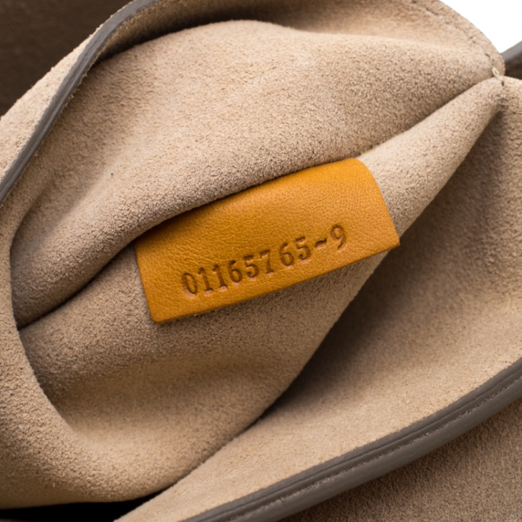 Pre Owned Chloe Mustard Leather Medium Drew Shoulder Bag