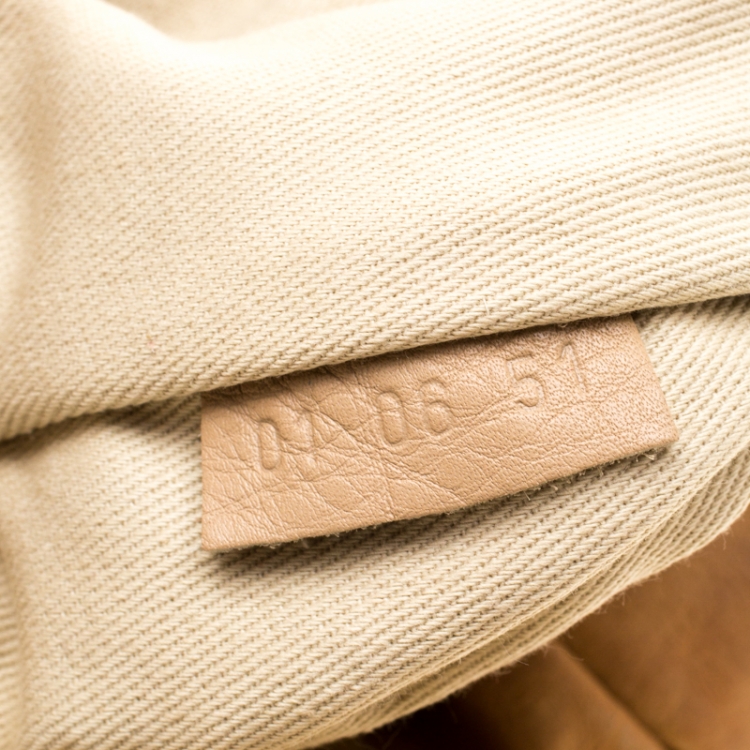 Pre Owned Chloe Mustard/Beige Leather Kerala Equipped Satchel