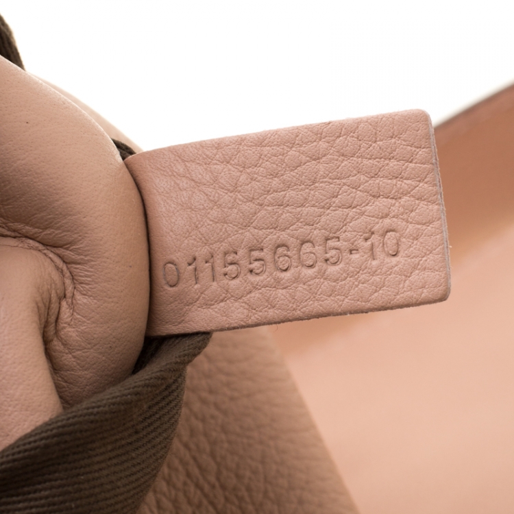 Pre Owned Chloe Blush Pink Leather Medium Marcie Crossbody Bag