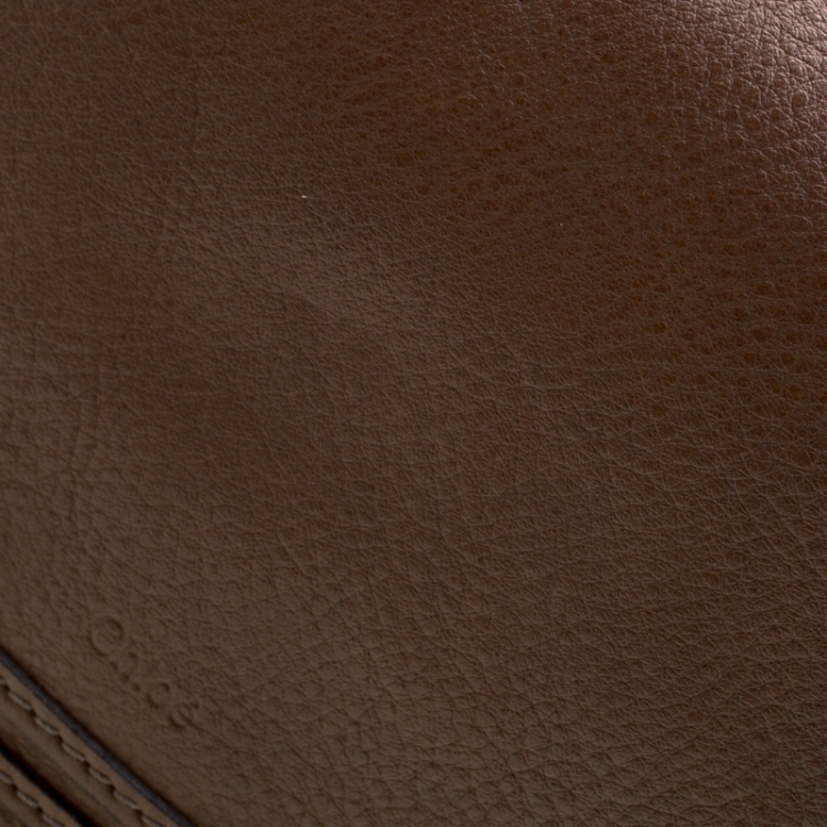 Pre Owned Chloe Brown Leather Large Marcie Satchel