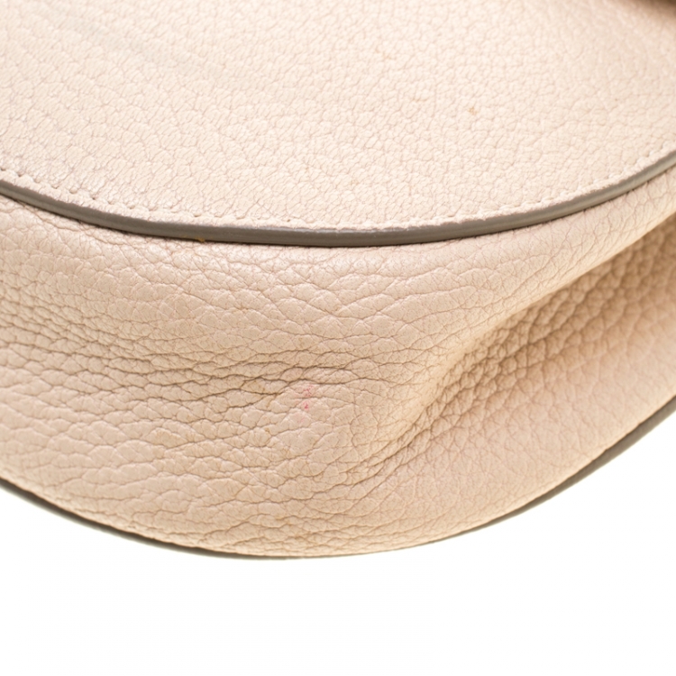 Pre Owned Chloe Cream Leather Small Drew Shoulder Bag