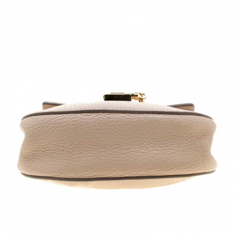 Pre Owned Chloe Cream Leather Small Drew Shoulder Bag